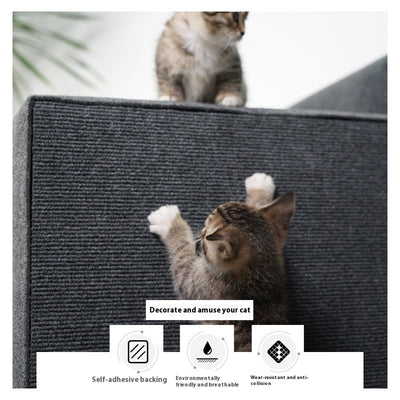 Milky White pet cat camping pad with a ribbed texture, made from wear-resistant polyester. - Image 4