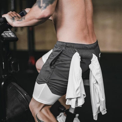 Shorts Joggers 2 en 1 para Hombre - Deportivos con Bolsillos Ocultos y Cierre de Seguridad - Image 9