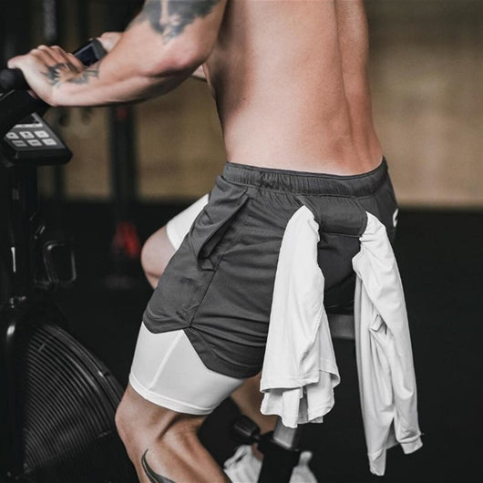 Shorts Joggers 2 en 1 para Hombre - Deportivos con Bolsillos Ocultos y Cierre de Seguridad - Image 9