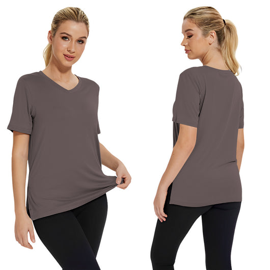 Blusa Suelta de Verano Cuello Redondo con Abertura Lateral - Image 22