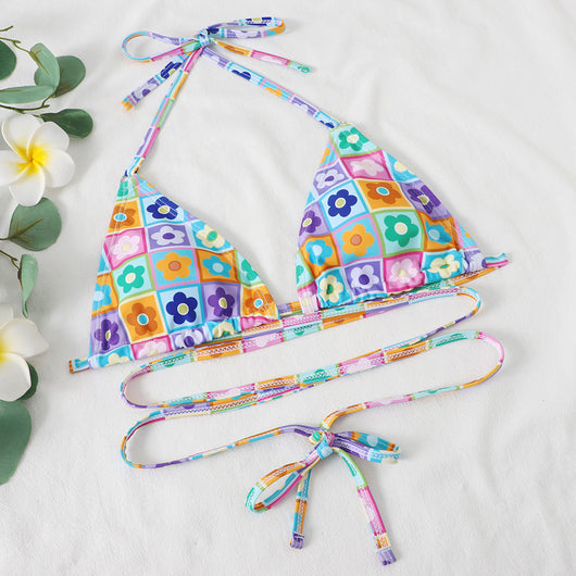Bikini Dividido con Tiras Girasol - Image 11