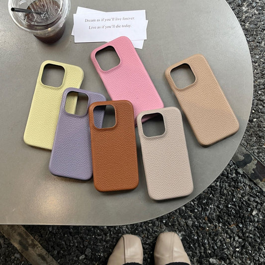 Funda Minimalista de Colores Sólidos para Celular - Image 2