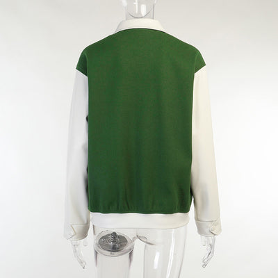 Chaqueta con Cierre de Contraste y Bordado en Solapa - Image 16