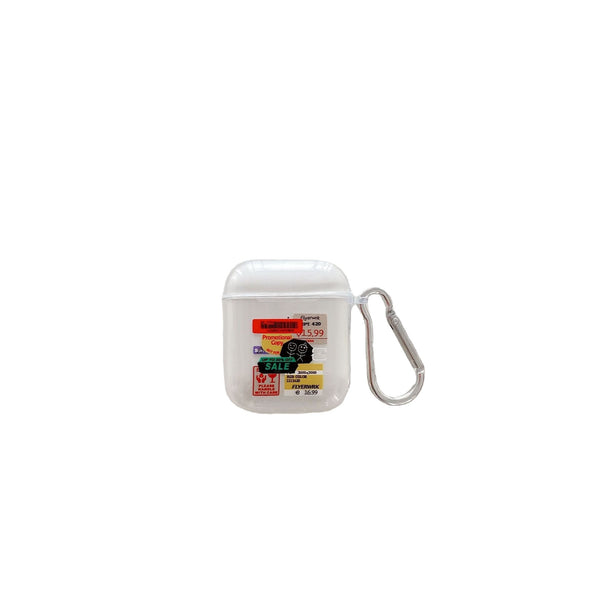 Funda Protectora Transparente para AirPods con Diseño Graffiti Compatible con Apple