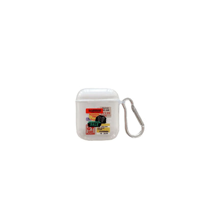 Funda Protectora Transparente para AirPods con Diseño Graffiti Compatible con Apple