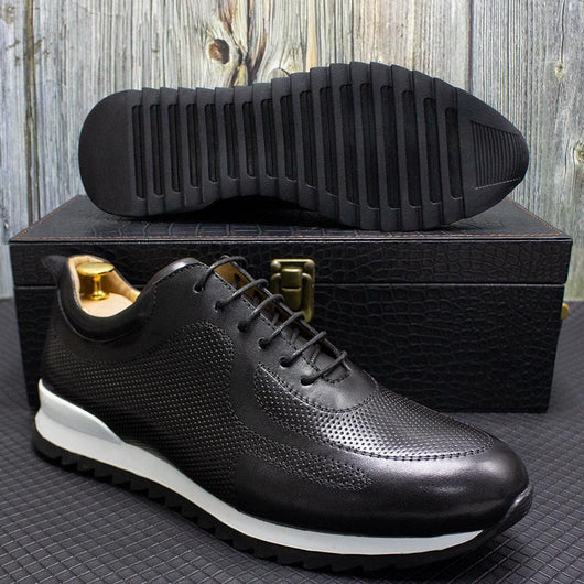 Zapatos Casuales de Cuero Genuino con Suela Reforzada y Diseño Texturizado - Image 10