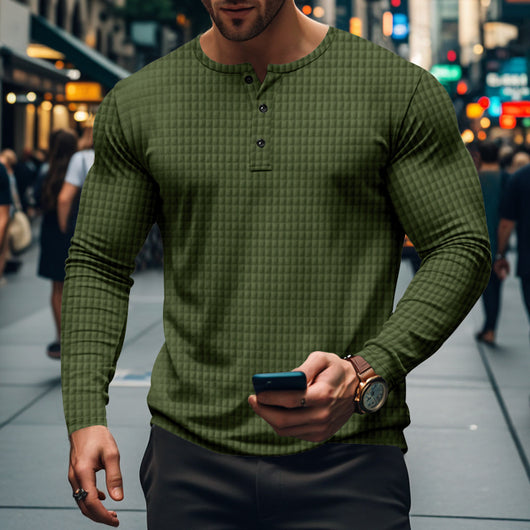 Chaqueta Casual Deportiva Jacquard Cuadros Pequeños para Hombre - Image 3