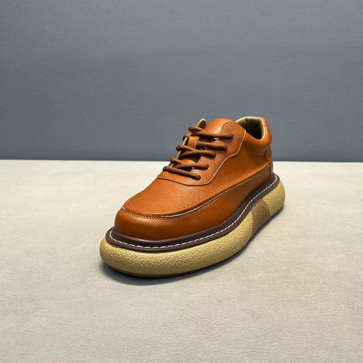 Zapatos Deportivos Cuero Transpirable con Plataforma para Hombre - Image 5