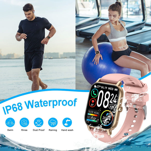 Reloj Inteligente con Llamadas Bluetooth, Monitor Cardíaco y Presión Arterial