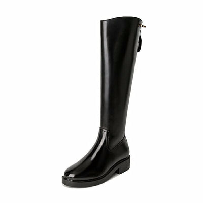 Botas Martin de Cuero con Tacón Grueso hasta la Rodilla - Image 5