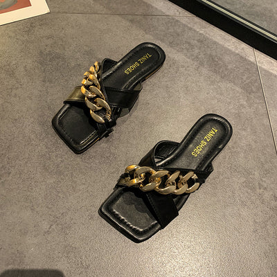Sandalias Étnicas con Cadena para Mujer - Comodidad de Verano - Image 8