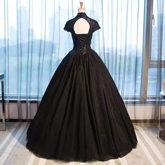 Falda Tutú de Encaje Negro Cuello Alto para Disfraz - Image 5