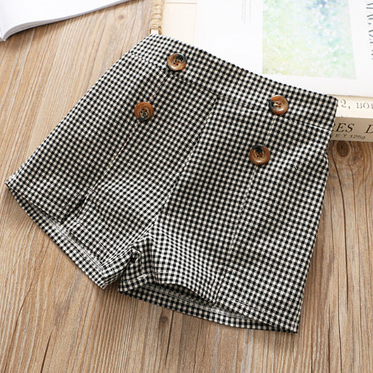 Conjunto Juvenil Chaleco Chifón + Short Cuadros - Image 8
