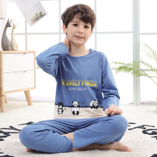 Pijama Infantil de Algodón Puro Manga Larga Primavera Otoño - Image 6
