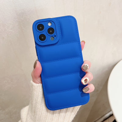 Funda para Celular Acolchada Colores Sólidos Estilo Down Jacket - Image 12