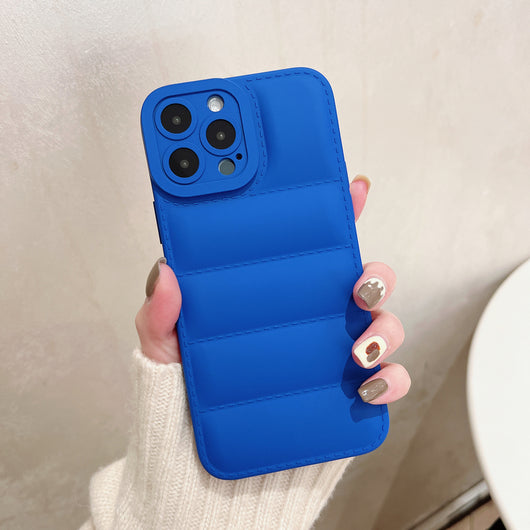 Funda para Celular Acolchada Colores Sólidos Estilo Down Jacket - Image 12