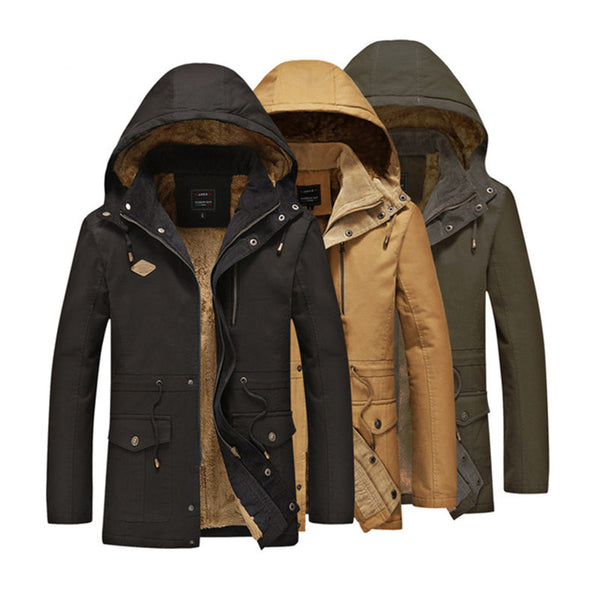 Chaqueta de Algodón Grueso para Hombre - Abrigo Cálido y Resistente
