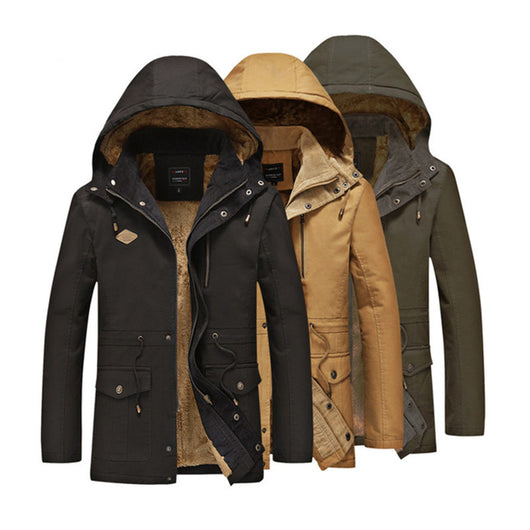 Chaqueta de Algodón Grueso para Hombre - Abrigo Cálido y Resistente