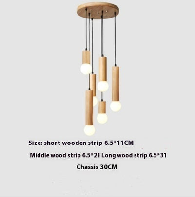 Lámpara Colgante de Madera para Restaurante - Diseño Moderno Minimalista - Image 10