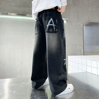 Jeans Infantiles Estilo Coreano para Primavera y Otoño - Image 3