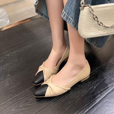 Zapatos Mary Jane Bicolor con Tacón Bajo - Estilo Femenino y Elegante - Image 5