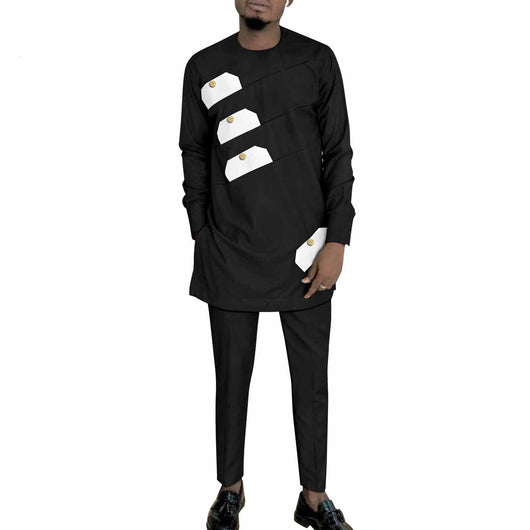 Conjunto de Ocio Batik Étnico Africano para Hombre - Image 21
