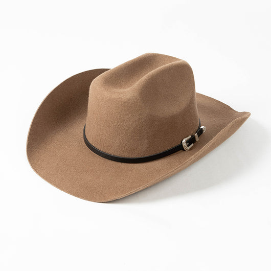 Sombrero Vaquero de Ala Ancha con Hebilla y Lana Pura - Image 6