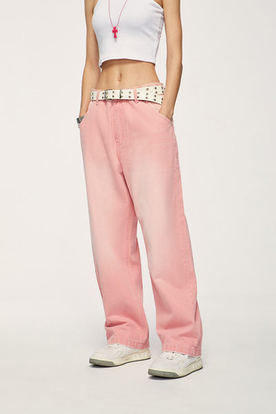 Jeans Macaron Street Wash de Pierna Ancha - Image 3