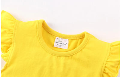 Traje Infantil de Manga Corta con Bordados para Niñas - Image 4