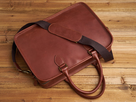Bolso Horizontal de Cuero Genuino para Hombre Estilo Retro - Image 13