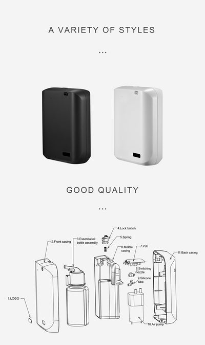 Difusor de Aroma Inteligente 150ml con Control por App y Montaje en Pared - Image 9