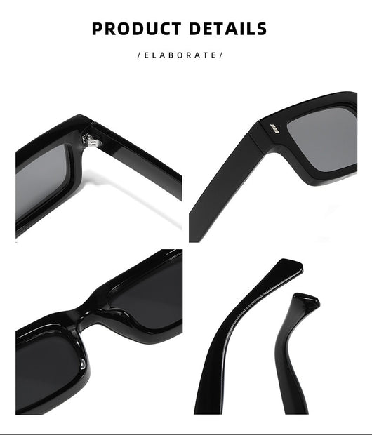 Gafas de Sol Retro Rectangulares Vintage para Hombre - Image 13