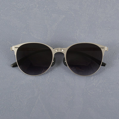 Gafas de Sol Vintage Plegables para Hombre en Acero Inoxidable - Image 6