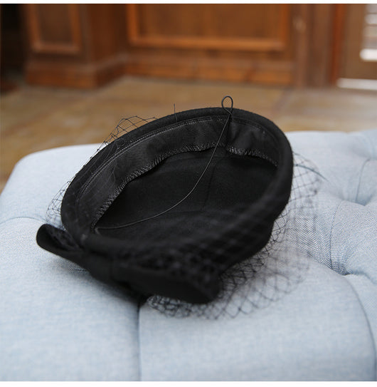 Boina de Malla Elegante Estilo Azafata Británica - Image 9