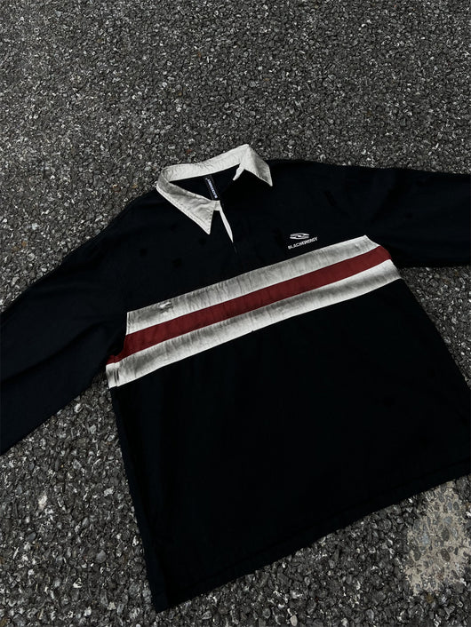 Polo Manga Larga con Contraste de Colores para Hombre - Image 21