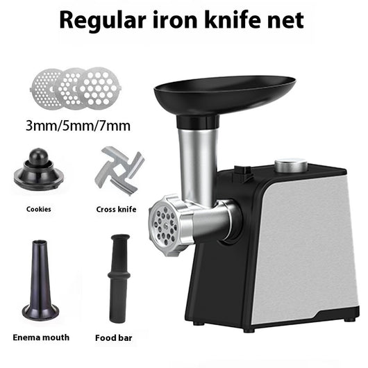 Picadora de Carne Automática de Acero Inoxidable - Trituradora Multiusos para Carne, Ajo y Especias - Image 7