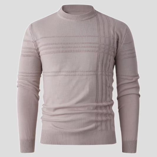 Suéter Tejido Cuello Redondo Clásico para Hombre