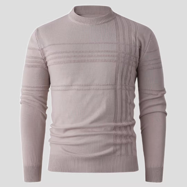 Suéter Tejido Cuello Redondo Clásico para Hombre