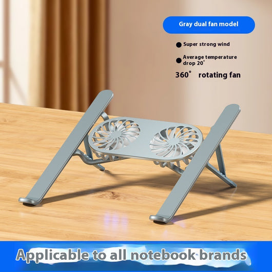 Soporte Ajustable de Aluminio para Laptop y Tablet con Ventiladores Duales - Image 7