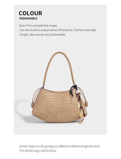 Bolso Tejido Axilar Commuter - Cartera Versátil de Hombro - Image 19