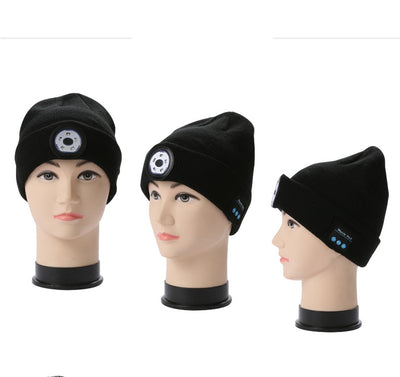 Gorro Inteligente con Auriculares Bluetooth 5.0, LED y Micrófono Recargable - Image 13