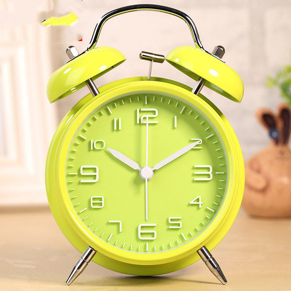 Reloj Despertador Digital 3D con Doble Campana Silencioso para Estudiantes