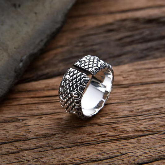 Anillo de Garra de Dragón Retro Masculino - Diseño Audaz y Elegante - Image 2