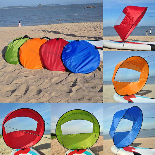 Vela Plegable para Kayak y Tabla de Remo - Sistema de Navegación Portátil