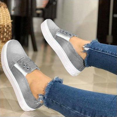 Zapatillas de Lona Denim Trendy para Mujer - Talla 43 - Image 5