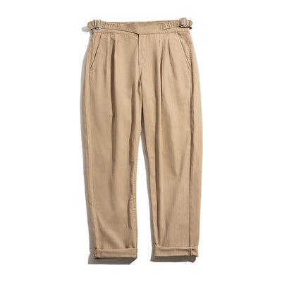 Pantalones Cargo Retro de Cintura Alta y Corte Recto para Hombre - Image 5