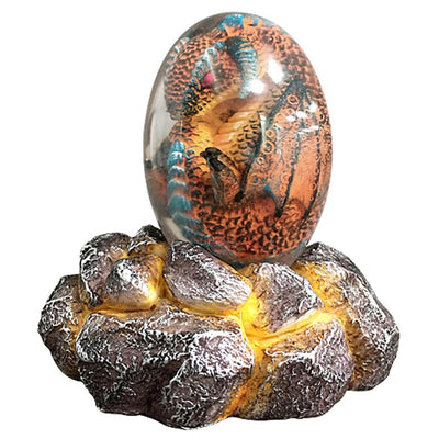 Huevo de Dragón LED con Cristal Mineral - Decoración Feng Shui Recargable - Image 13