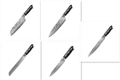Cuchillo Chef Rebanador de Acero Damasco - Image 10