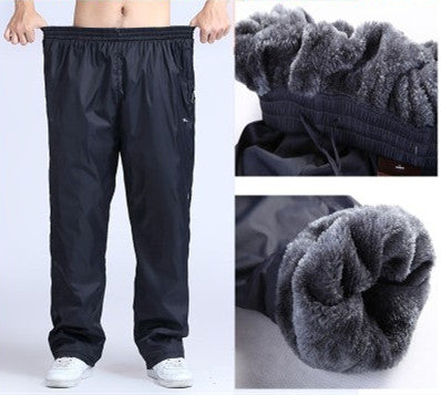 Pantalones Deportivos Impermeables con Forro Polar para Hombre - Image 2