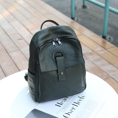 Mochila Bolso de Cuero Genuino para Mujer - Gran Capacidad y Estilo - Image 7